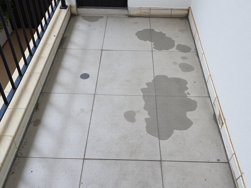 Balkon Zürich-Seefeld vor der Hochdruckreinigung