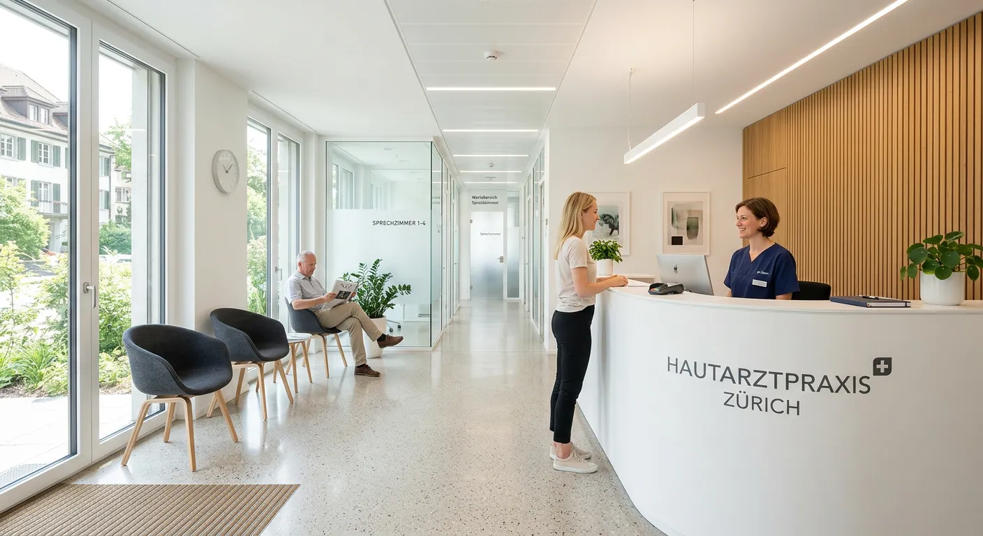 Reinigungskraft in Hautarztpraxis Zürich am Empfang